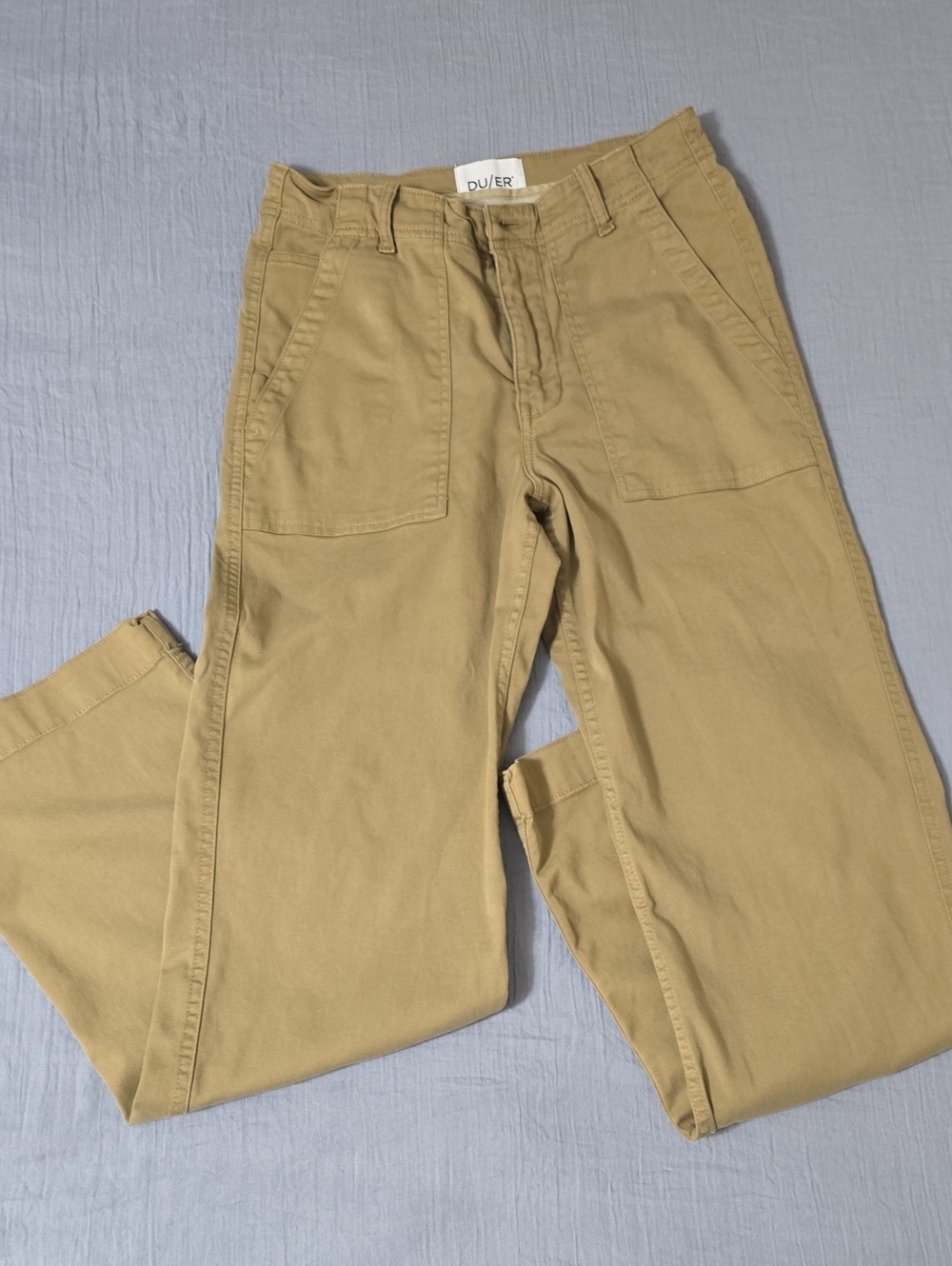 DU/ER Women's Live Lite Field Pants – Green Khaki / Terrain (Size 27 x 32) – Exc